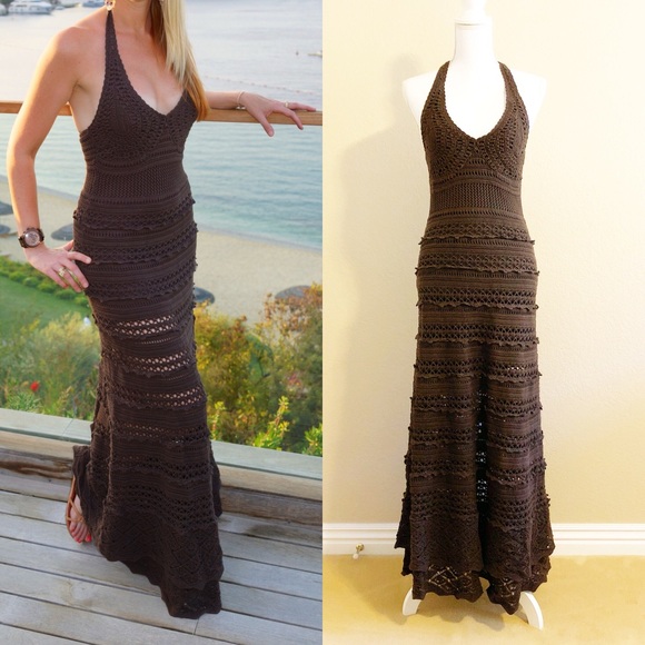 crochet maxi dress victoria's secret